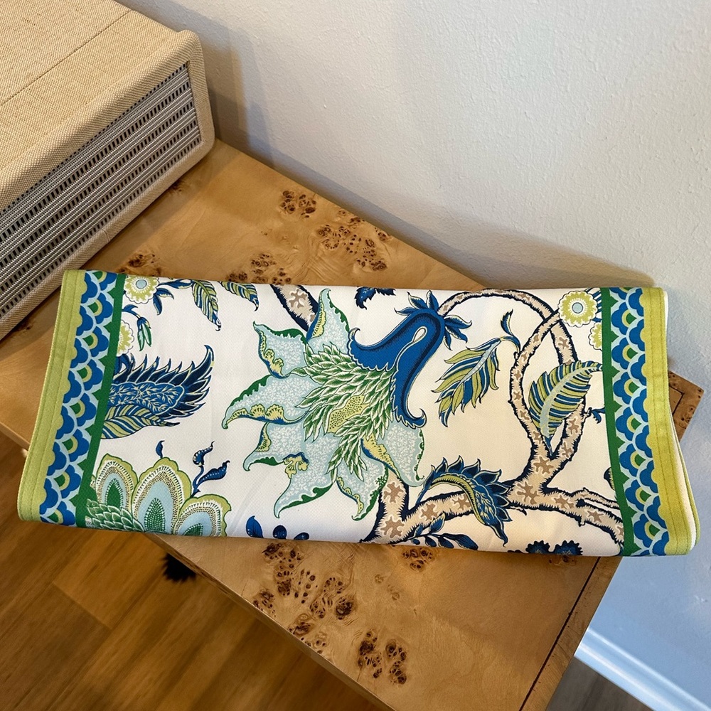 Williams Sonoma Schumacher Arborvitae 112” Floral Table Runner